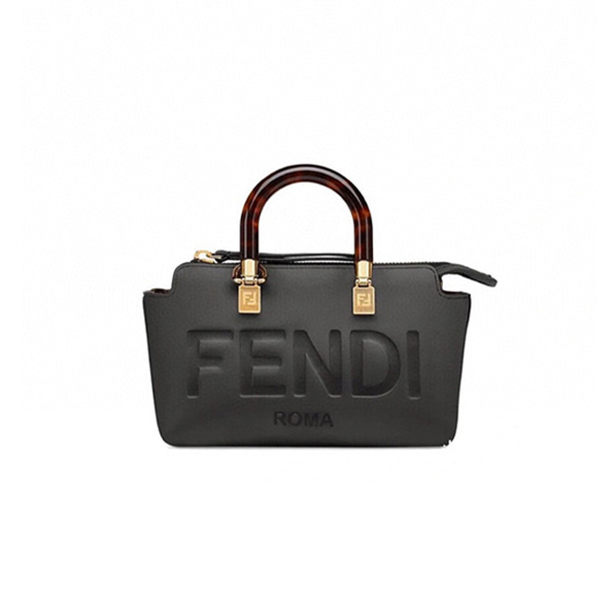 fendi by the way mini boston leather handbag
